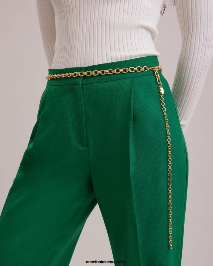 Anne Fontaine Accessories 2VZRJ675 Women Jodelle Belt Adjustable Link Chain Belt Gold