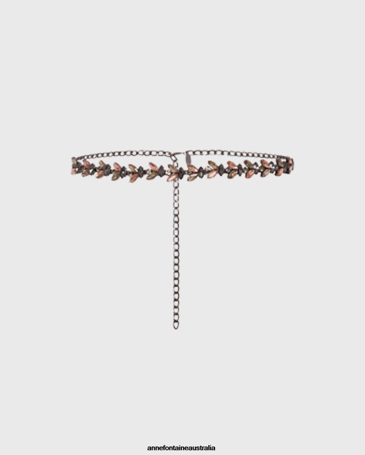 Anne Fontaine Accessories 2VZRJ678 Women Nevo Belt Smokey Stone Adjustable Belt Stylish