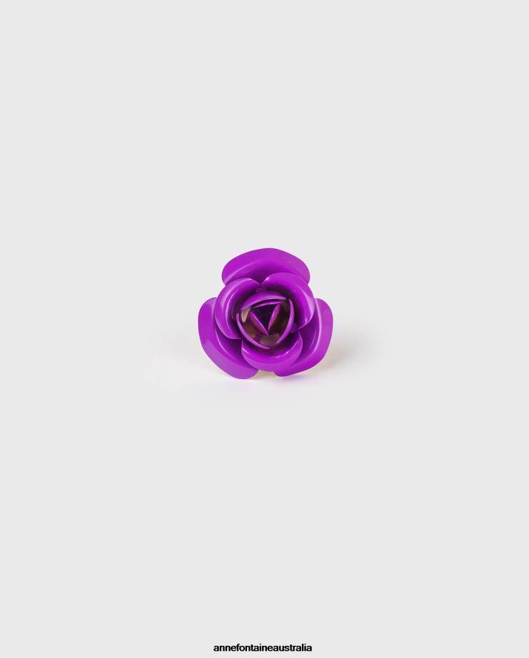 Anne Fontaine Accessories 2VZRJ542 Women Neissy Cufflinks Classic Flower Cufflink Violet