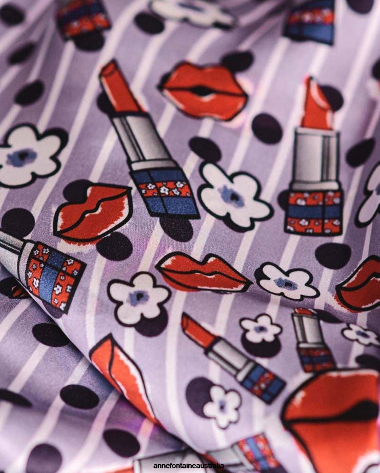 Anne Fontaine Accessories 2VZRJ637 Women Tania Scarf Printed Silk Square Scarf Stylish