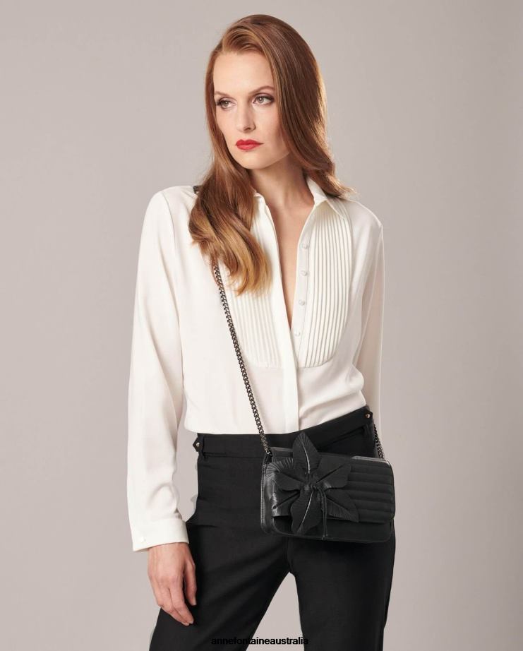 Anne Fontaine Bags 2VZRJ701 Women Nicki Handbag Leather Bag With a Shoulder Strap Stylish