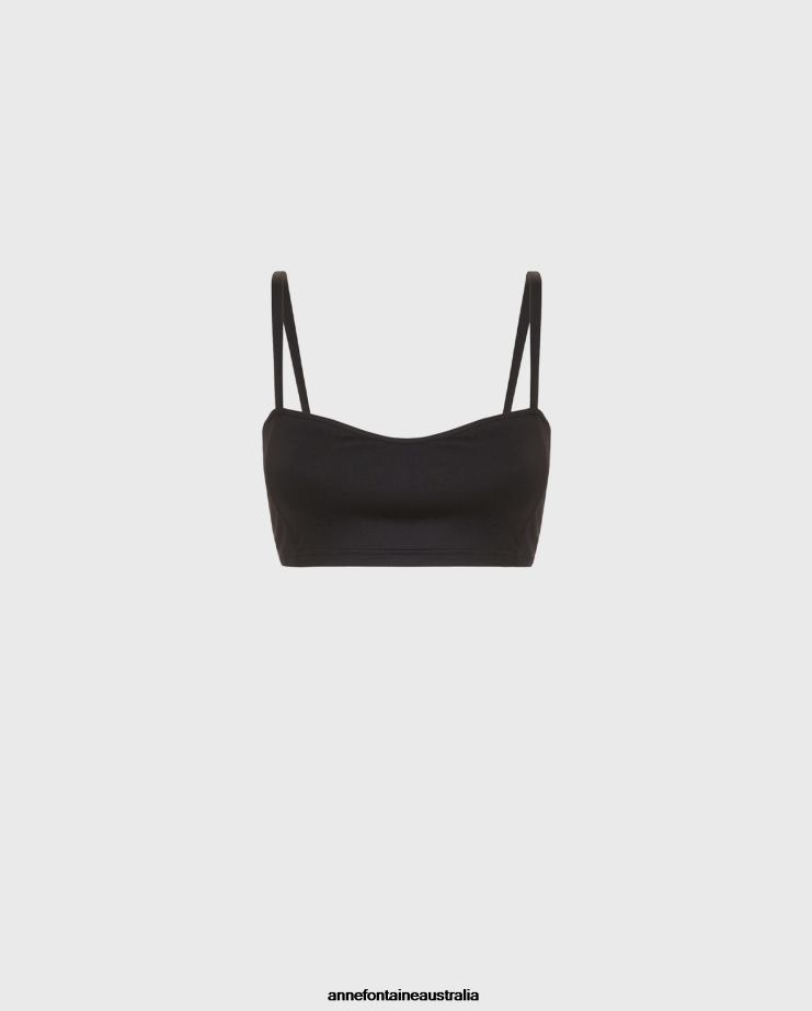 Anne Fontaine Clothing 2VZRJ272 Women Delta Bralette Tactel Bralette Black